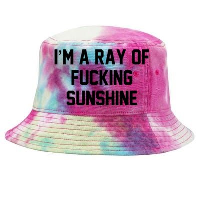 I'm A Ray Of Fucking Sunshine Tie-Dyed Bucket Hat