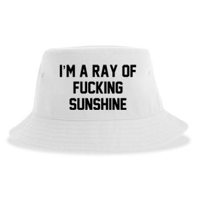 I'm A Ray Of Fucking Sunshine Sustainable Bucket Hat