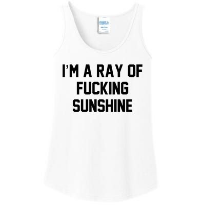 I'm A Ray Of Fucking Sunshine Ladies Essential Tank