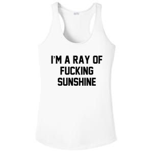 I'm A Ray Of Fucking Sunshine Ladies PosiCharge Competitor Racerback Tank