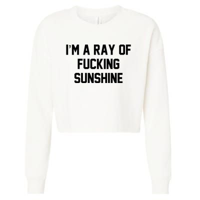 I'm A Ray Of Fucking Sunshine Cropped Pullover Crew