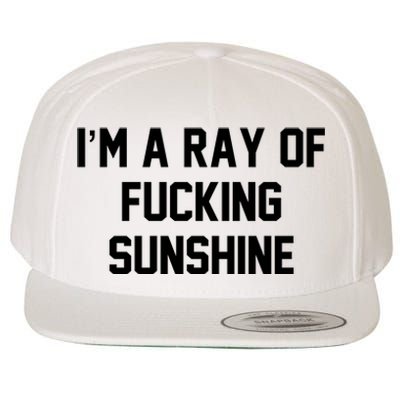 I'm A Ray Of Fucking Sunshine Wool Snapback Cap