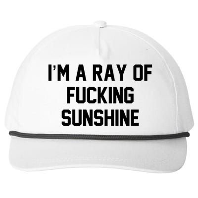 I'm A Ray Of Fucking Sunshine Snapback Five-Panel Rope Hat