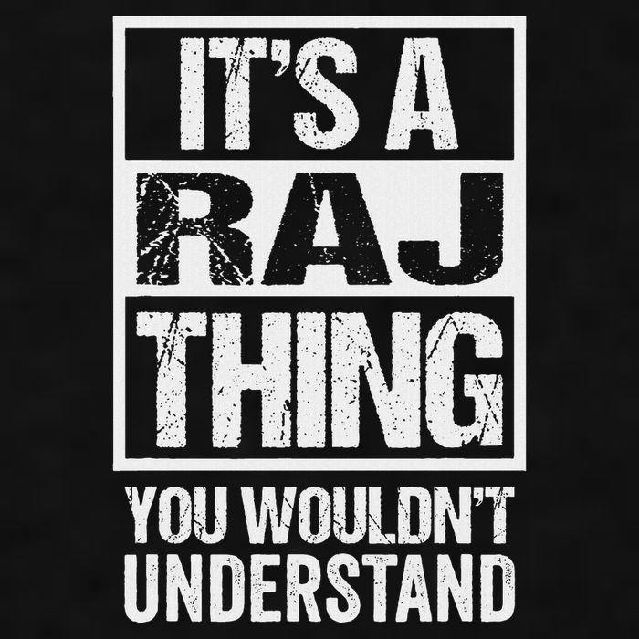 ItS A Raj Thing You WouldnT Understand First Name Ladies PosiCharge Tri-Blend Wicking Tank