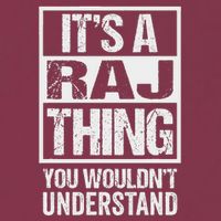 ItS A Raj Thing You WouldnT Understand First Name 16oz Travel Tumbler