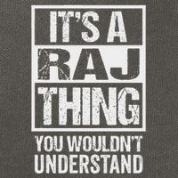 ItS A Raj Thing You WouldnT Understand First Name Cotton Canvas Backpack