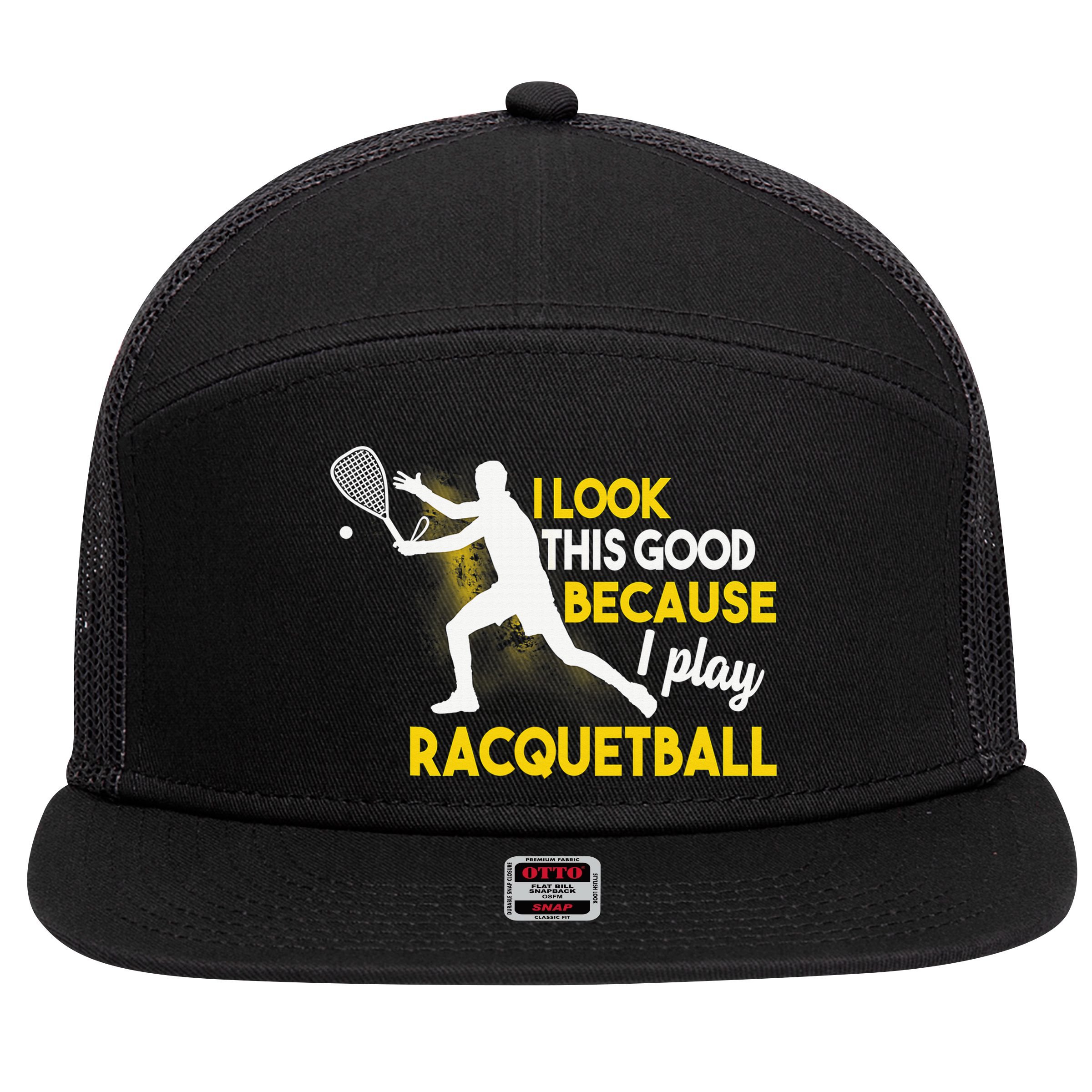 It's A Racquetball Thing funny racquet sports 7 Panel Mesh Trucker Snapback Hat