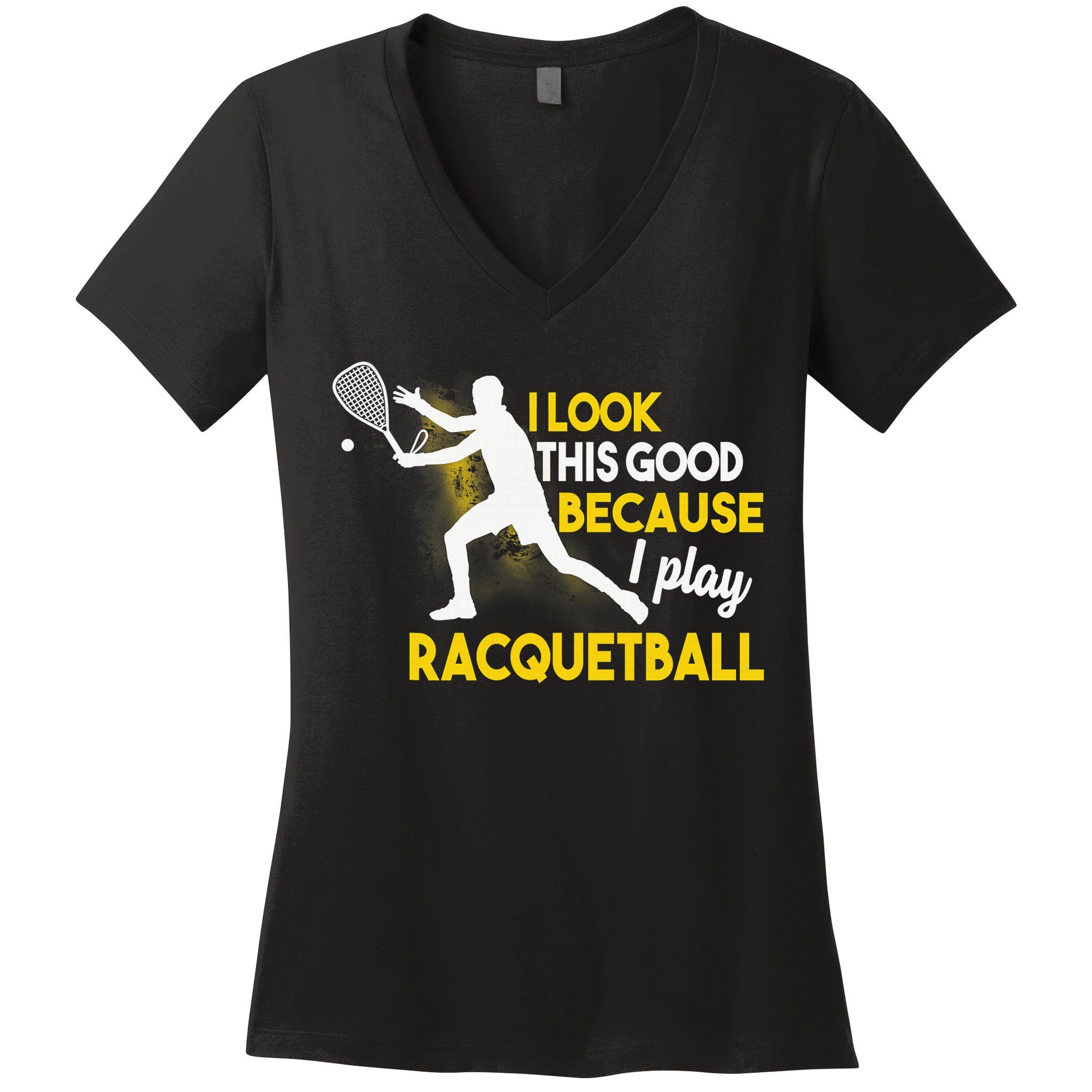 It's A Racquetball Thing funny racquet sports Women's V-Neck T-Shirt