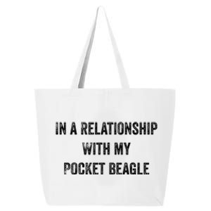 In A Relationship With My Pocket Beagle Gift 25L Jumbo Tote