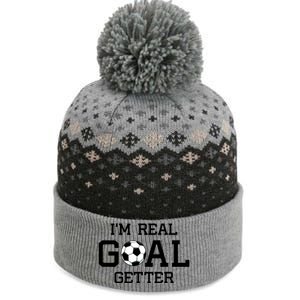 I'm A Real GOAL Getter Soccer The Baniff Cuffed Pom Beanie