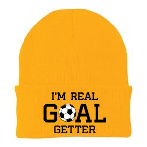 I'm A Real GOAL Getter Soccer Knit Cap Winter Beanie