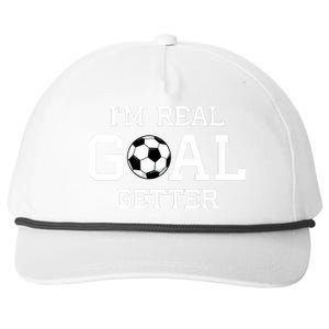 I'm A Real GOAL Getter Soccer Snapback Five-Panel Rope Hat