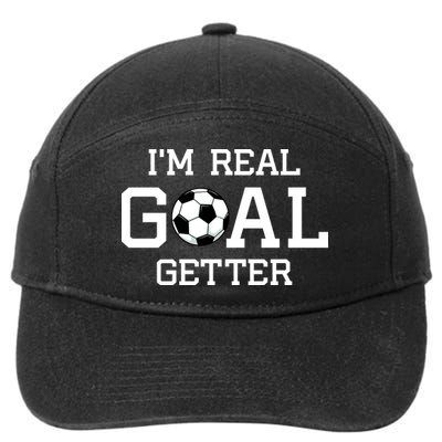 I'm A Real GOAL Getter Soccer 7-Panel Snapback Hat