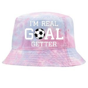 I'm A Real GOAL Getter Soccer Tie-Dyed Bucket Hat