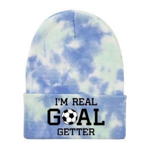 I'm A Real GOAL Getter Soccer Tie Dye 12in Knit Beanie