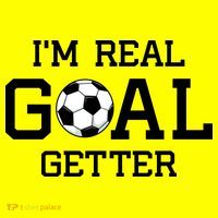 I'm A Real GOAL Getter Soccer Women's V-Neck T-Shirt