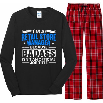 Im A Retail Store Ager Proud Retail Worker Profession Great Gift Long Sleeve Pajama Set