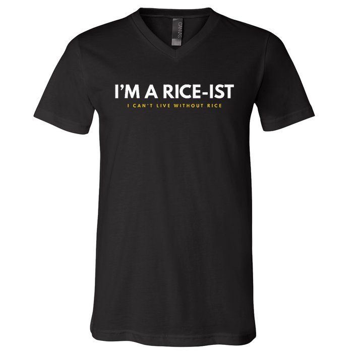 IM A Rice Ist Rice Funny Filipino V-Neck T-Shirt