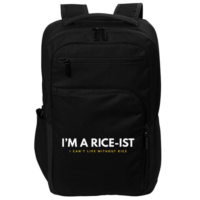 IM A Rice Ist Rice Funny Filipino Impact Tech Backpack