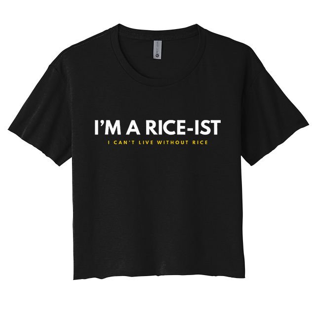 IM A Rice Ist Rice Funny Filipino Women's Crop Top Tee