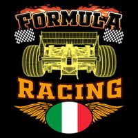 Italian Auto Race Italy Flag Formula Racing Car Blueprint Cute Gift Bucket Hat
