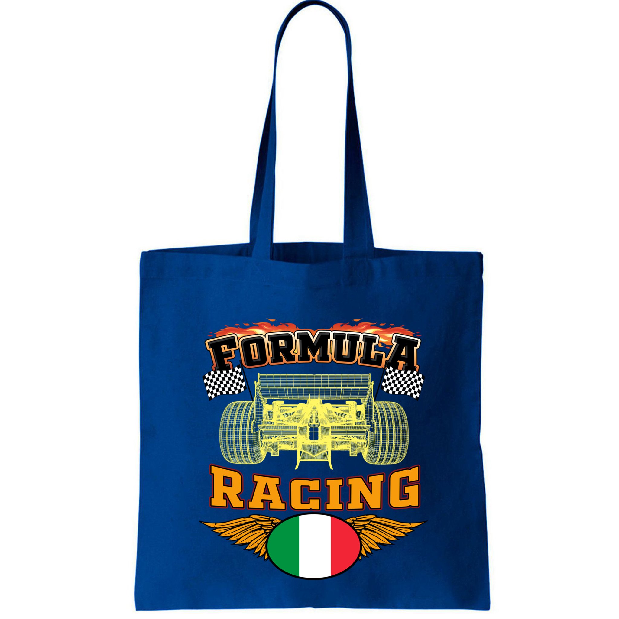 Italian Auto Race Italy Flag Formula Racing Car Blueprint Cute Gift Bag