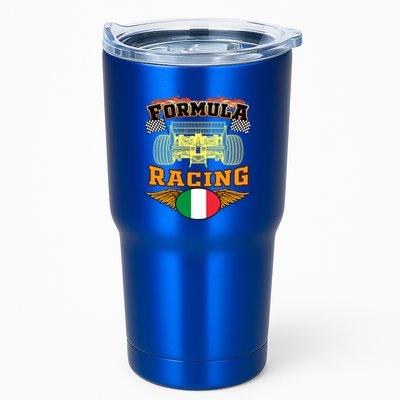 Italian Auto Race Italy Flag Formula Racing Car Blueprint Cute Gift Tumbler