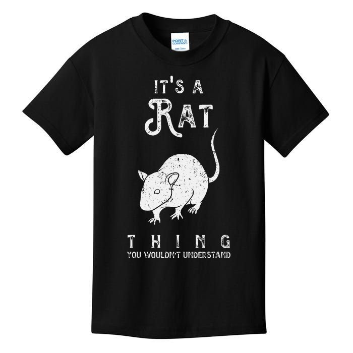 ItS A Rat Thing Rat Funny Mouse Lover Cute Mice Kids T-Shirt