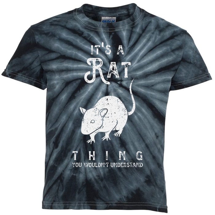 ItS A Rat Thing Rat Funny Mouse Lover Cute Mice Kids Tie-Dye T-Shirt