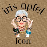 Iris Apfel Remembrance Of Iris Apfel Cotton Canvas Backpack