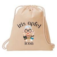 Iris Apfel Remembrance Of Iris Apfel Drawstring Bag