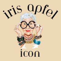 Iris Apfel Remembrance Of Iris Apfel Drawstring Bag