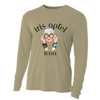 Iris Apfel Remembrance Of Iris Apfel Cooling Performance Long Sleeve Crew