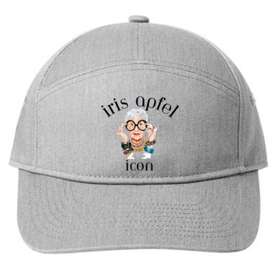 Iris Apfel Remembrance Of Iris Apfel 7-Panel Snapback Hat