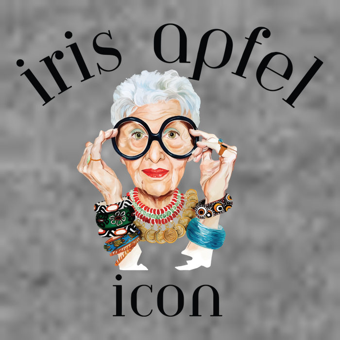 Iris Apfel Remembrance Of Iris Apfel 7-Panel Snapback Hat