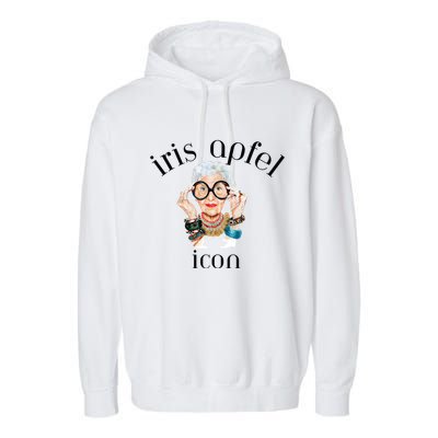 Iris Apfel Remembrance Of Iris Apfel Garment-Dyed Fleece Hoodie