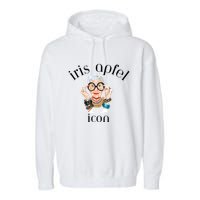 Iris Apfel Remembrance Of Iris Apfel Garment-Dyed Fleece Hoodie