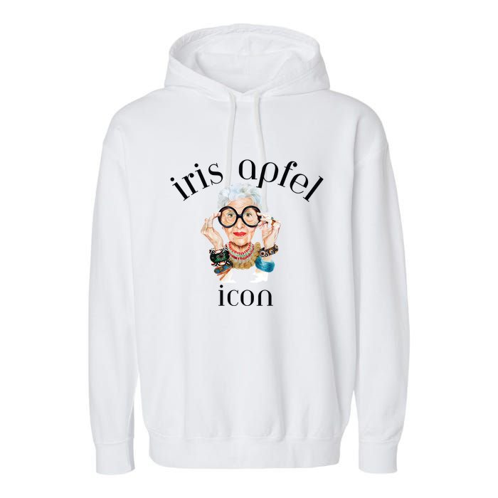 Iris Apfel Remembrance Of Iris Apfel Garment-Dyed Fleece Hoodie