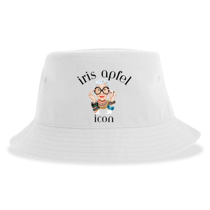 Iris Apfel Remembrance Of Iris Apfel Sustainable Bucket Hat