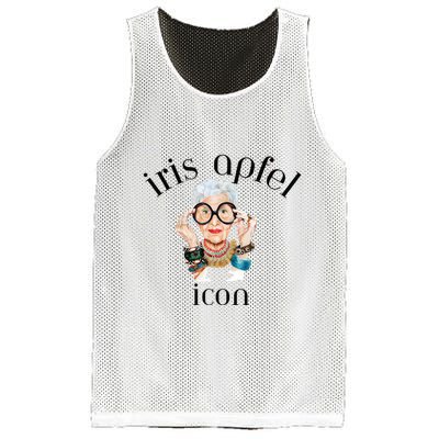 Iris Apfel Remembrance Of Iris Apfel Mesh Reversible Basketball Jersey Tank