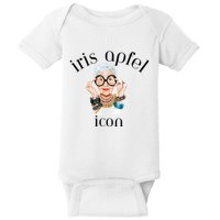 Iris Apfel Remembrance Of Iris Apfel Baby Bodysuit