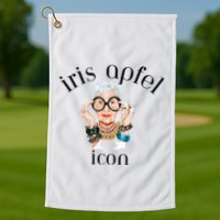 Iris Apfel Remembrance Of Iris Apfel Golf Towel
