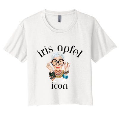 Iris Apfel Remembrance Of Iris Apfel Crop Top