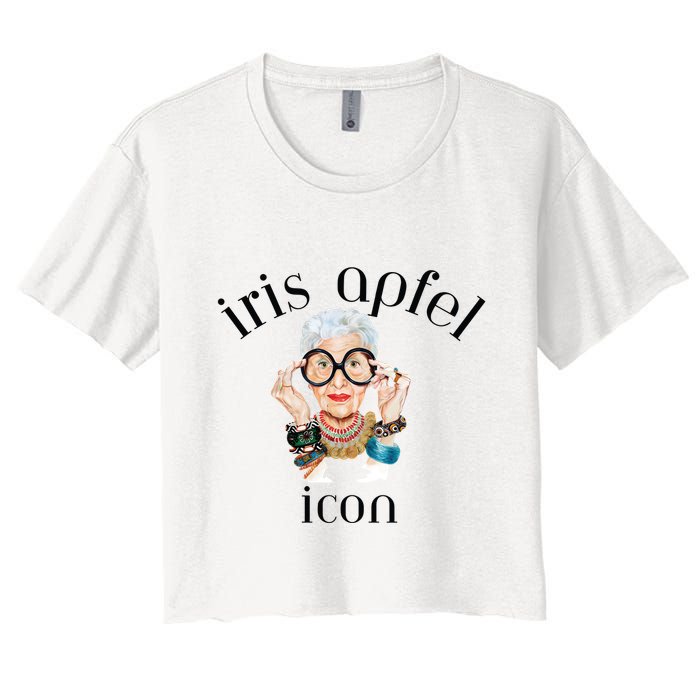 Iris Apfel Remembrance Of Iris Apfel Crop Top