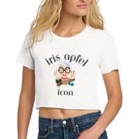 Iris Apfel Remembrance Of Iris Apfel Crop Top