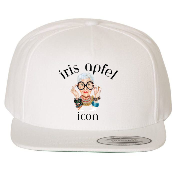 Iris Apfel Remembrance Of Iris Apfel Wool Snapback Cap
