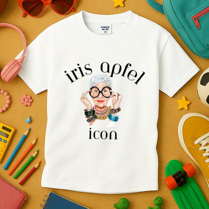 Iris Apfel Remembrance Of Iris Apfel Kids T-Shirt