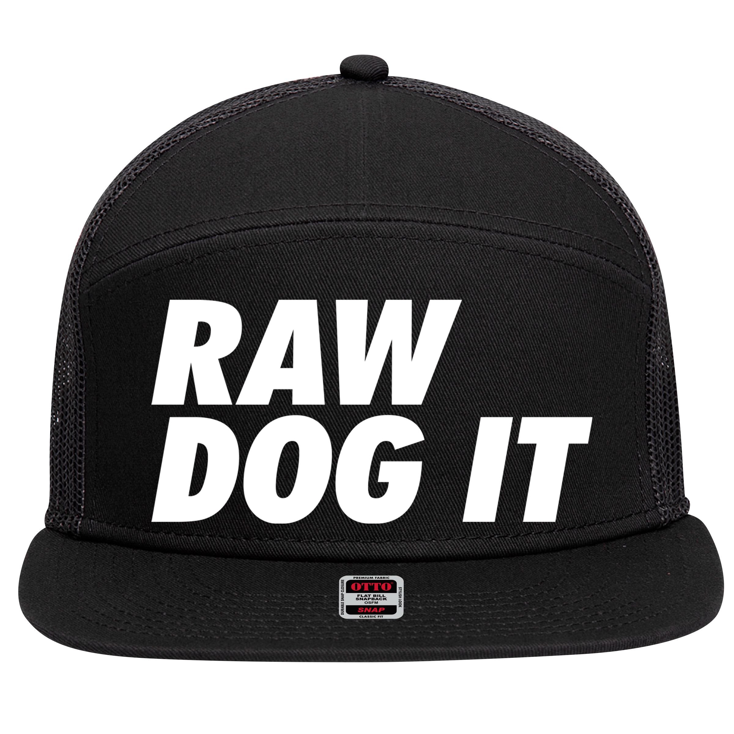 Israel Adesanya Raw Dog It 7 Panel Mesh Trucker Snapback Hat