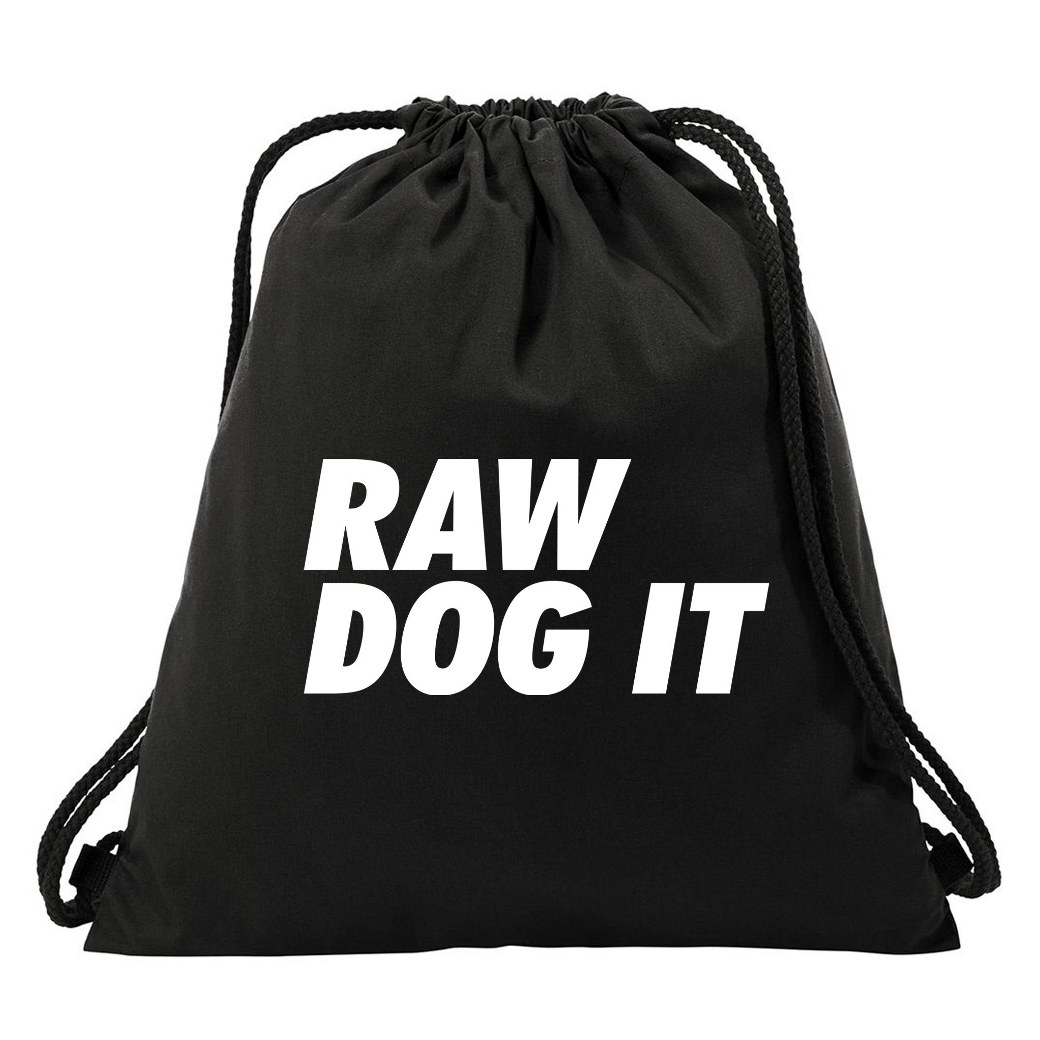 Israel Adesanya Raw Dog It Drawstring Bag