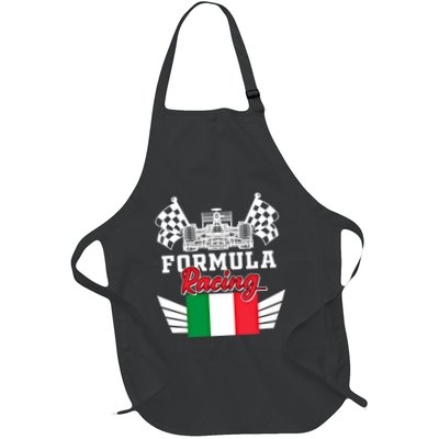 Italian Auto Race Italy Flag Formula Racing Car Blueprint Meaningful Gift Apron